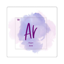 Load image into Gallery viewer, Argon Elemental Square Stickers - Petite Lab Creations