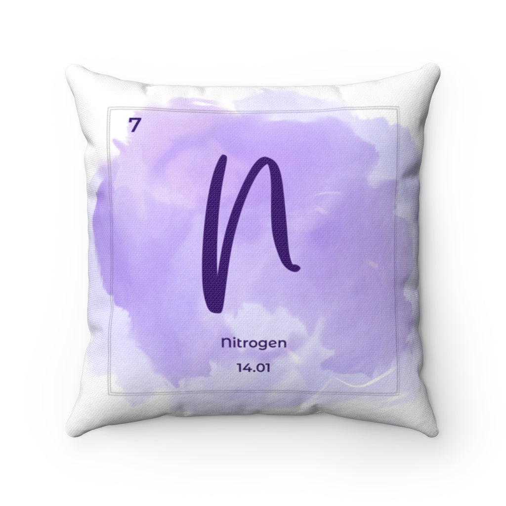 Nitrogen | Periodic Element Square Pillow