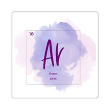 Load image into Gallery viewer, Argon Elemental Square Stickers - Petite Lab Creations
