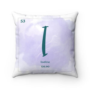 Iodine | Periodic Element Square Pillow