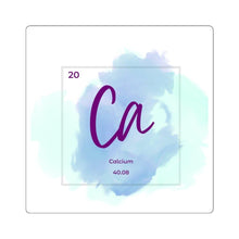 Load image into Gallery viewer, Calcium Elemental Square Stickers - Petite Lab Creations
