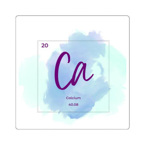 Calcium Elemental Square Stickers - Petite Lab Creations
