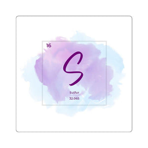 Sulfur Elemental Square Stickers - Petite Lab Creations