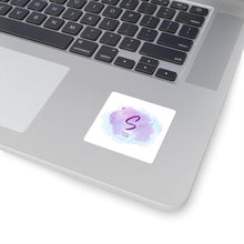 Load image into Gallery viewer, Sulfur Elemental Square Stickers - Petite Lab Creations
