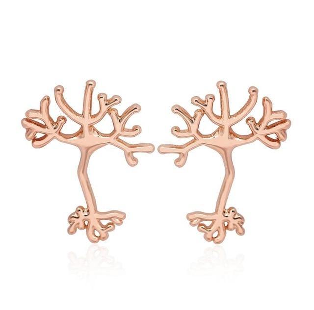 'Show Your Action Potential' - Neuron Earrings - Petite Lab Creations