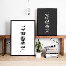 Load image into Gallery viewer, &#39;Take Me To The Moon🎶🌚🌝&#39; - Moon Phase Wall Art - Petite Lab Creations
