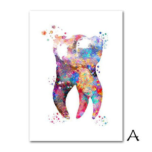 'Tooth and Tooth Fairy 🦷&🧚‍♀️' - Petite Dentist Wall Art - Petite Lab Creations