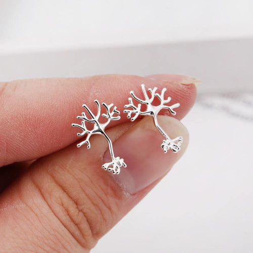 'Show Your Action Potential' - Neuron Earrings - Petite Lab Creations