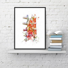 Load image into Gallery viewer, &#39;Down Your Spine&#39; - Watercolor Wall Art - Petite Lab Creations
