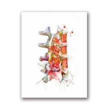 Load image into Gallery viewer, &#39;Down Your Spine&#39; - Watercolor Wall Art - Petite Lab Creations
