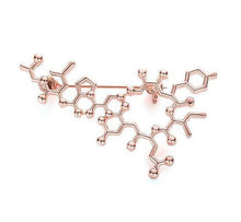 Load image into Gallery viewer, &#39;What is love💖?&#39; - Oxytocin Molecule Brooch Pin - Petite Lab Creations
